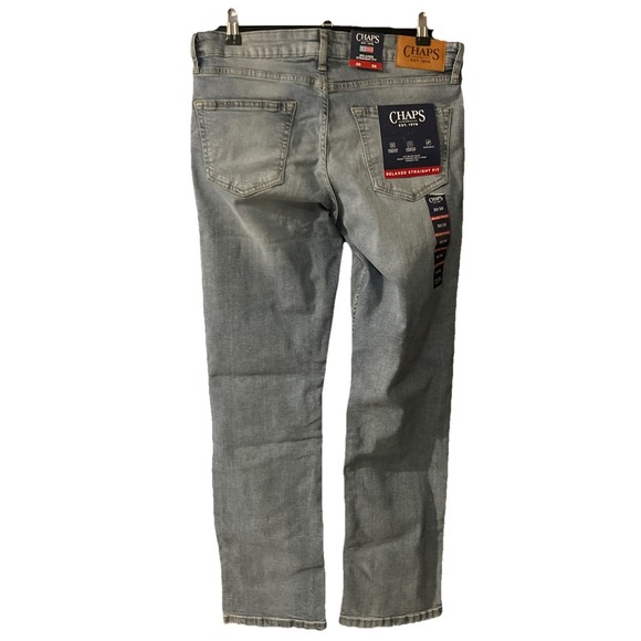Chaps Other - Chaps Freedom Soft Extra Stretch 30x30 Relaxed Straight Fit Jeans Canal‎ Wash